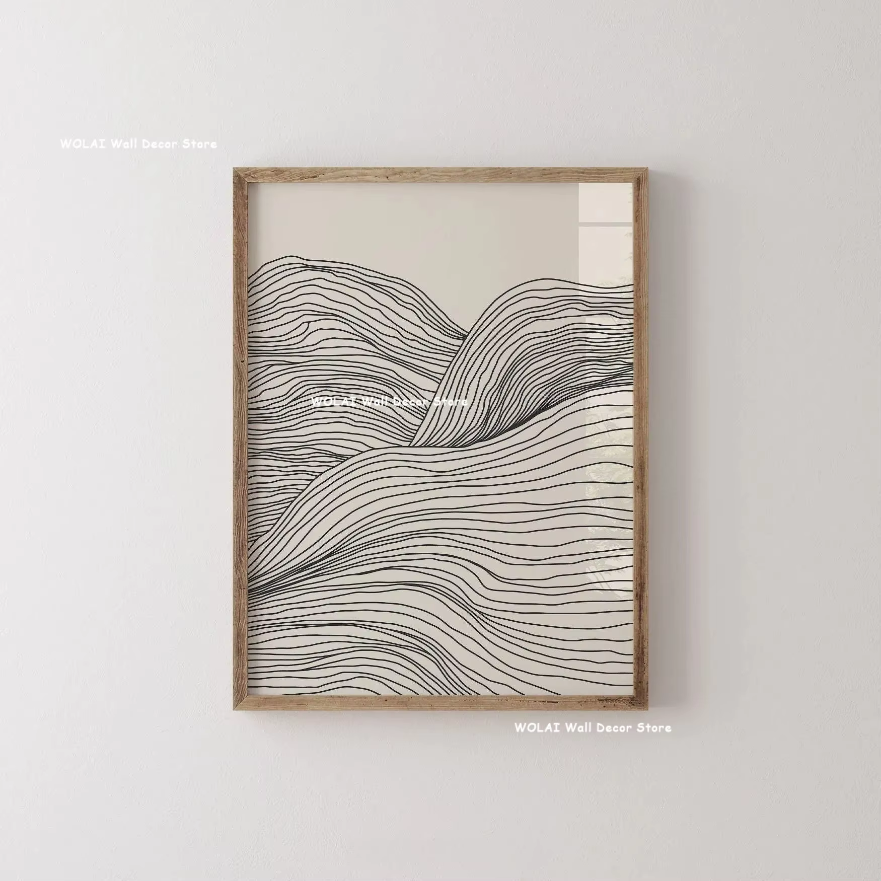 Abstract Plant Line Art Print
