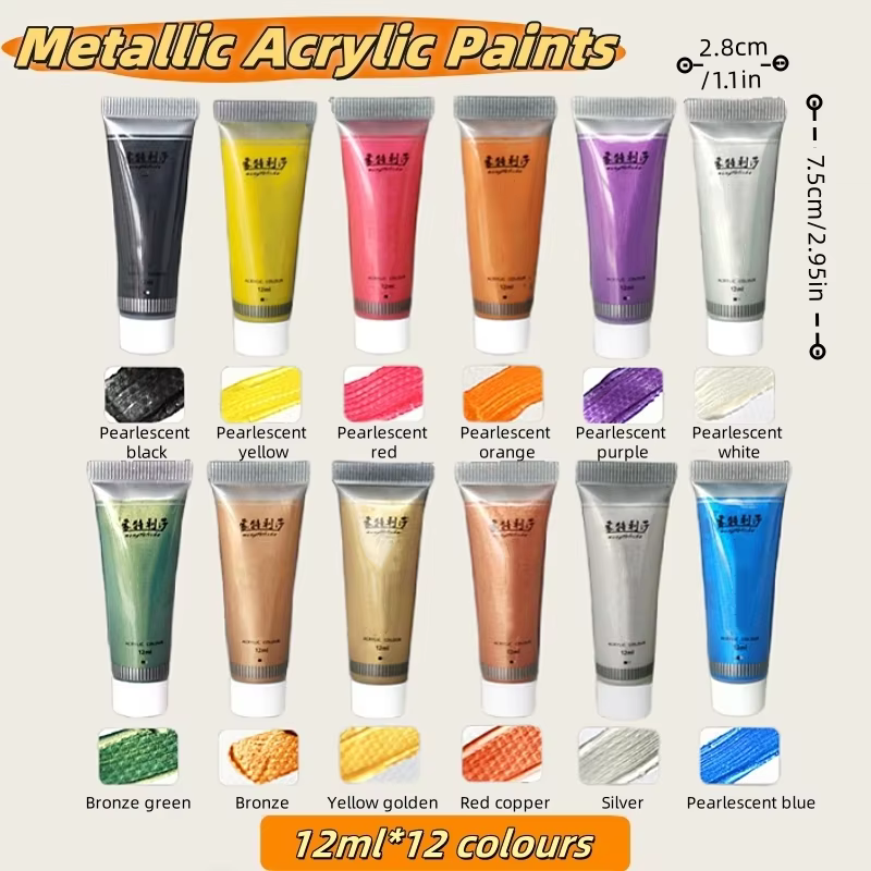Metallic Gold Paint Set