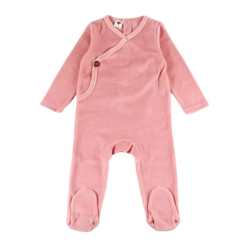 Velour Baby Footie Romper – Style 1 from Bloom Family Fashion on AliExpress