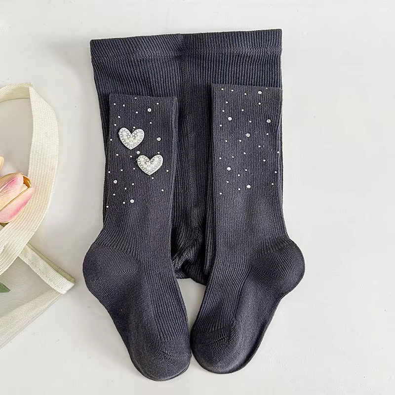 Combed Cotton Bow Tights
