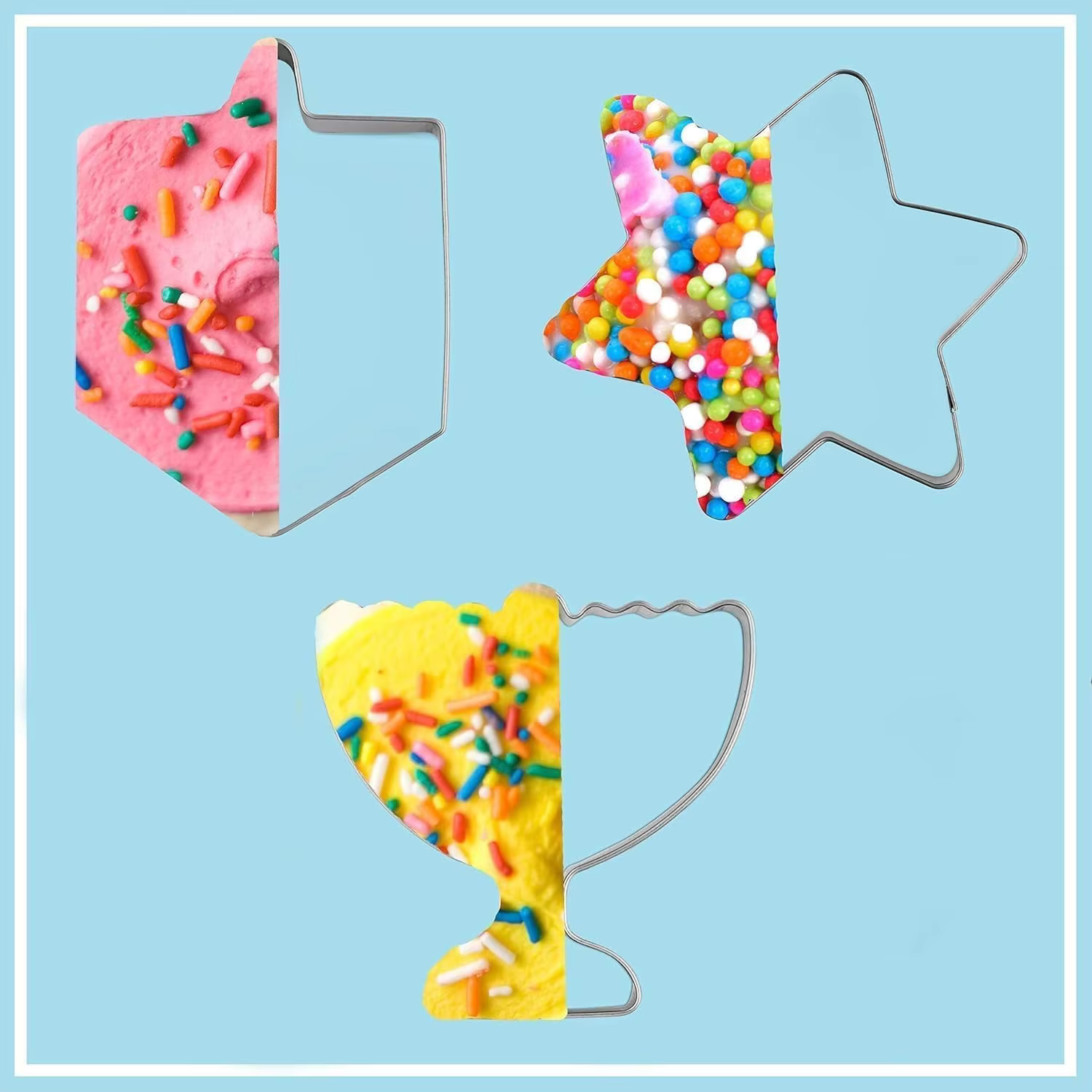 Chanukah Cookie Cutter Set – 3 Pack