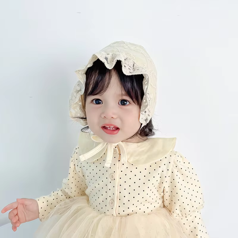 Lace Ruffle Bonnet