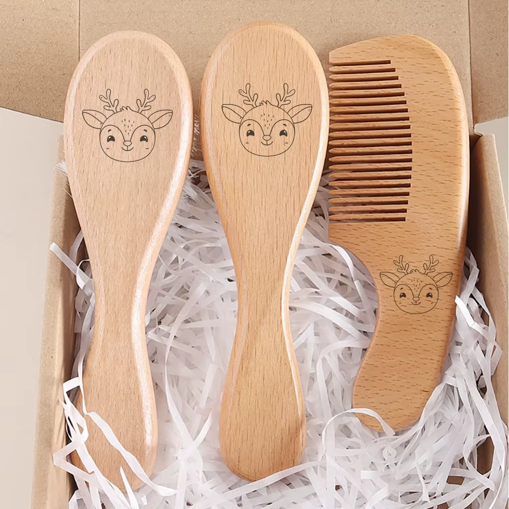 Engraved Brush & Comb Gift Box