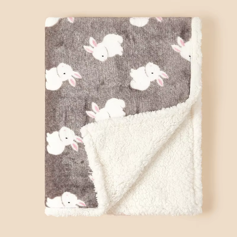 Warm Quilted Winter Baby Blanket