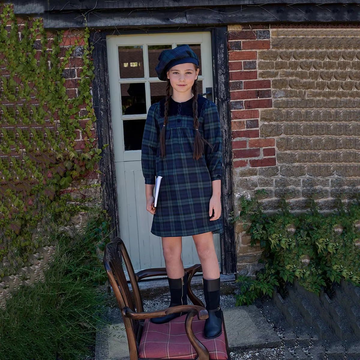 Navy Tartan Family Matching Collection