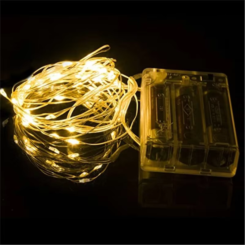 Copper-wire fairy lights – Lilvelle Chanukah party finds