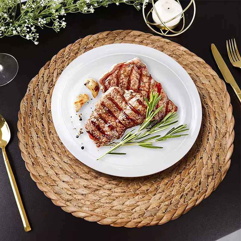 Round Woven Rattan Placemats