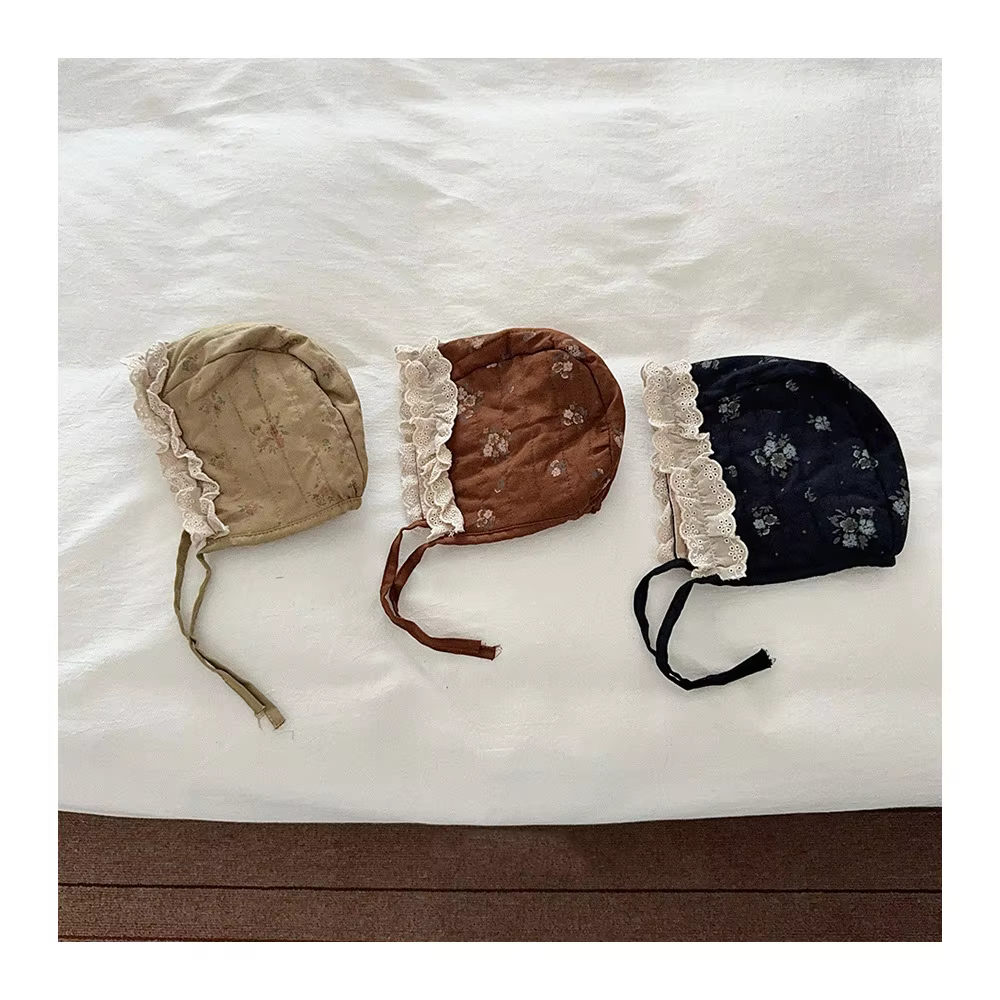 Floral Lace Winter Bonnet