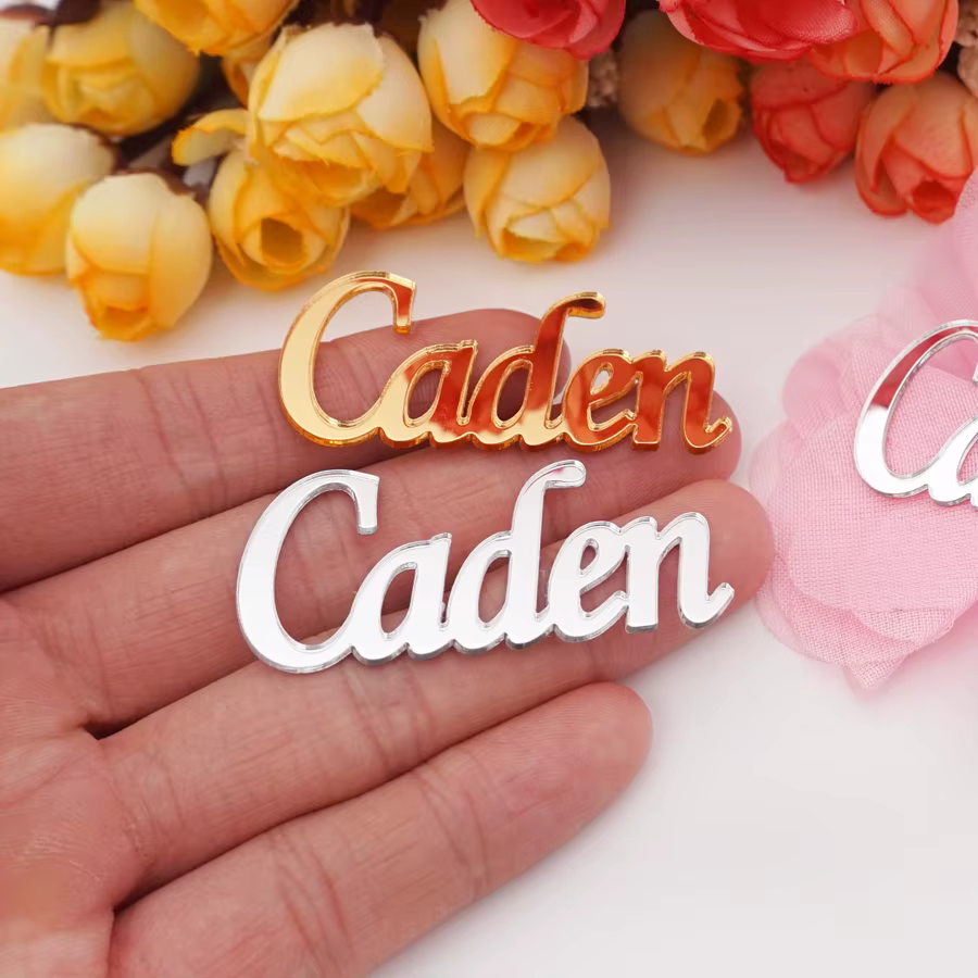 Mirror Acrylic Name Place Cards