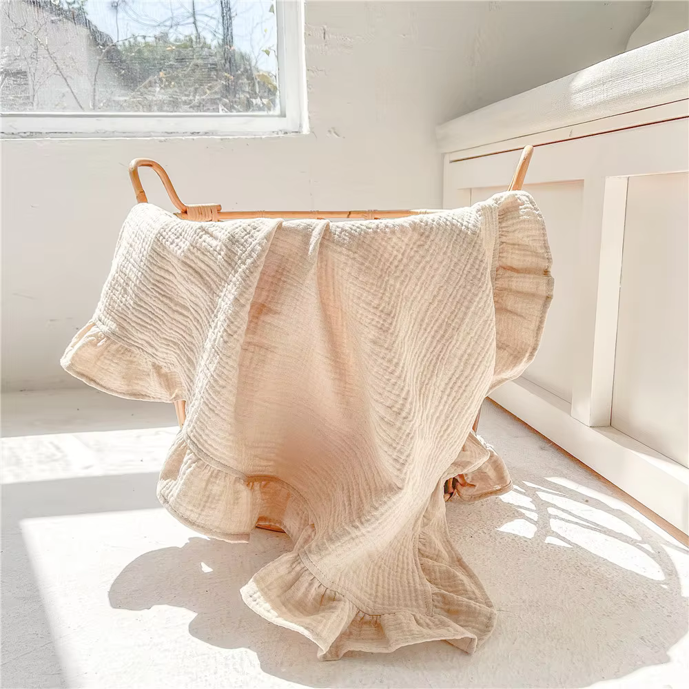 Personalised Ruffle Name Blanket