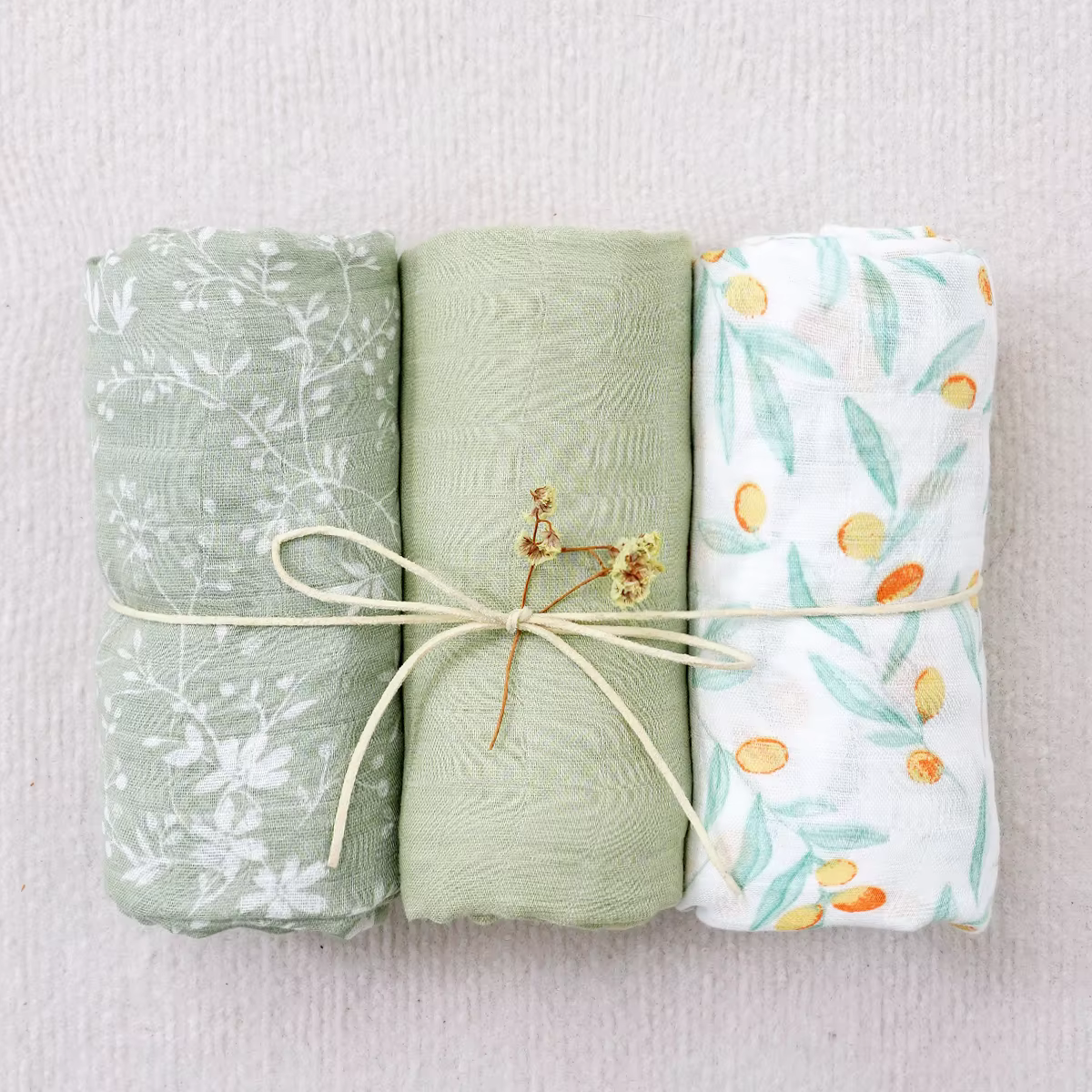 Eucalyptus Leaf Organic Bamboo Swaddle
