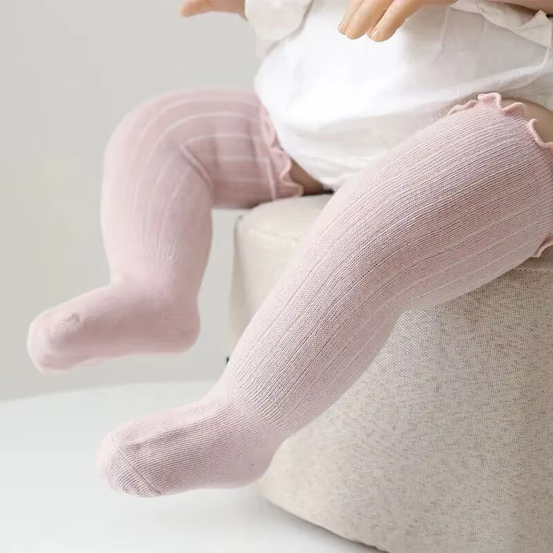 Frilly Cotton Knee Socks