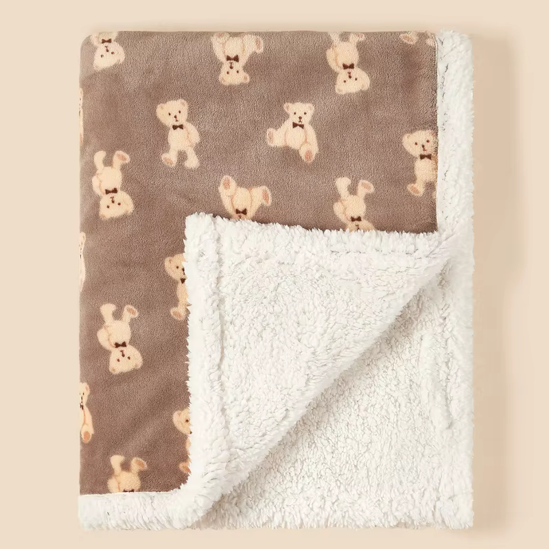 Warm Quilted Winter Baby Blanket