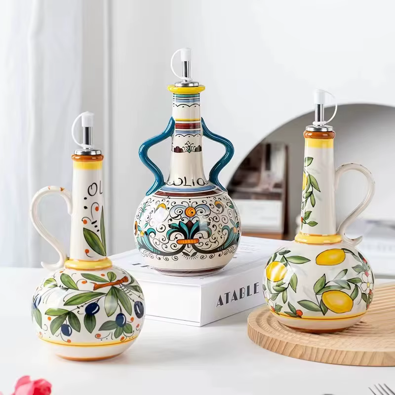 Ceramic Olive Oil Dispenser – Lilvelle Chanukah party finds
