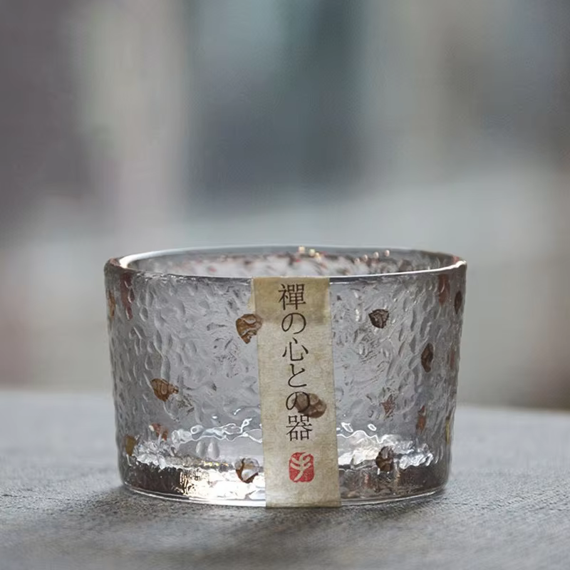 Gold Rim Glass Teacups