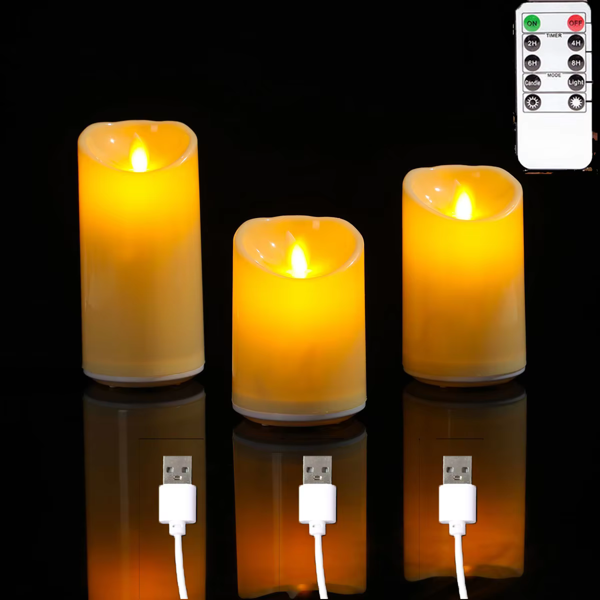 Remote LED moving-wick candles – Lilvelle Chanukah party finds
