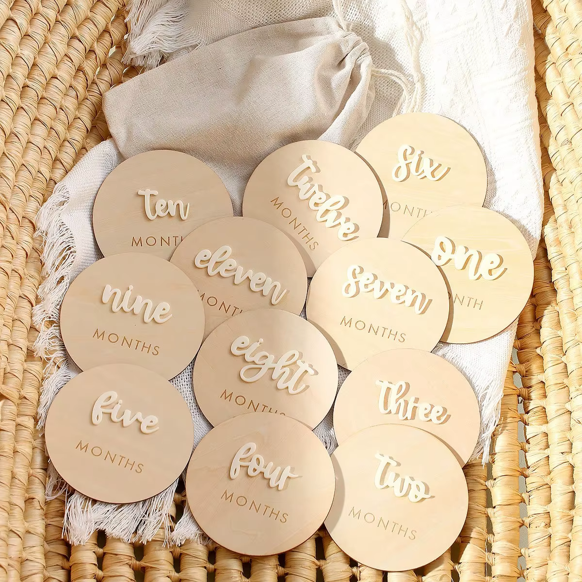 Wooden Milestone Discs – Lilvelle Baby Corner find