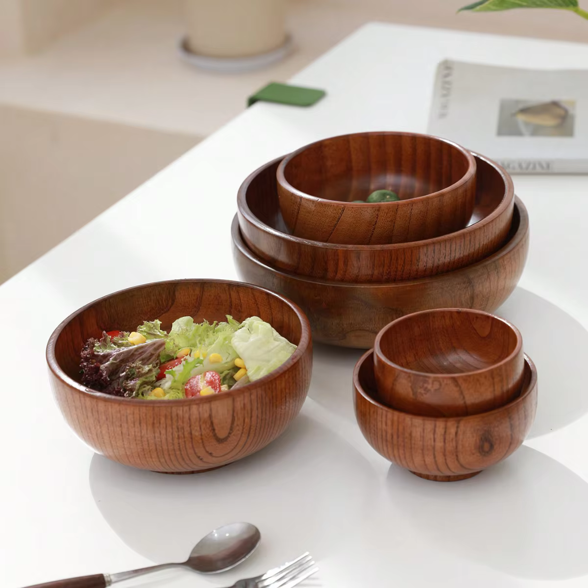 Solid Wood Stackable Bowl – Lilvelle For Mum find