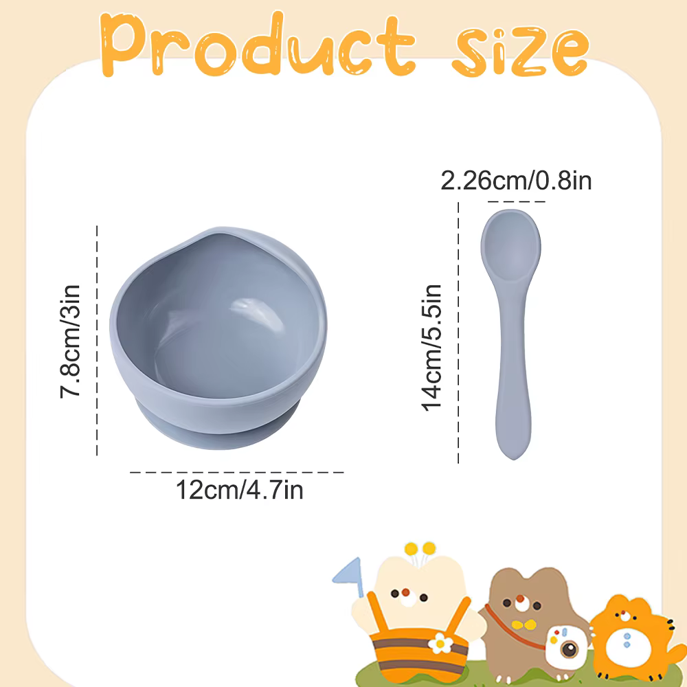 Silicone Suction Bowl Set