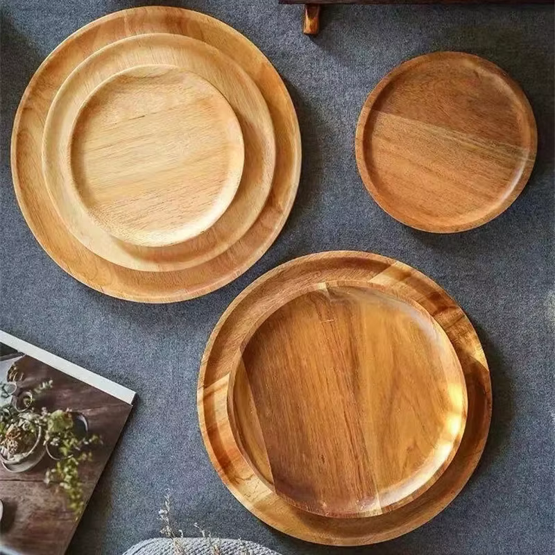 Round Wood Serving Platter