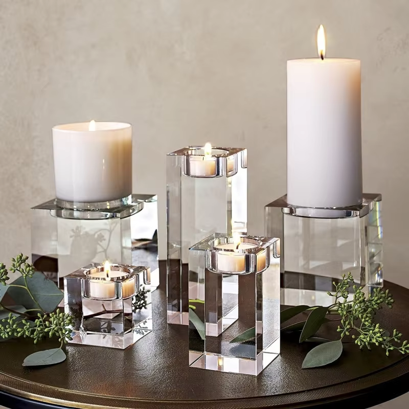 Crystal Glass Candle Holder – Lilvelle Chanukah party finds