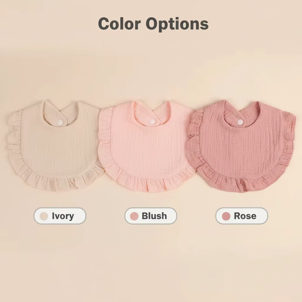 Frilled Gauze Bibs – Lilvelle Baby Corner find