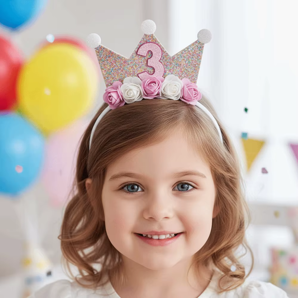 Sparkle Flower Crown Headband