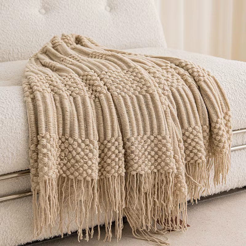 Chunky Knit Throw with Tassels – Lilvelle Home & Wall find