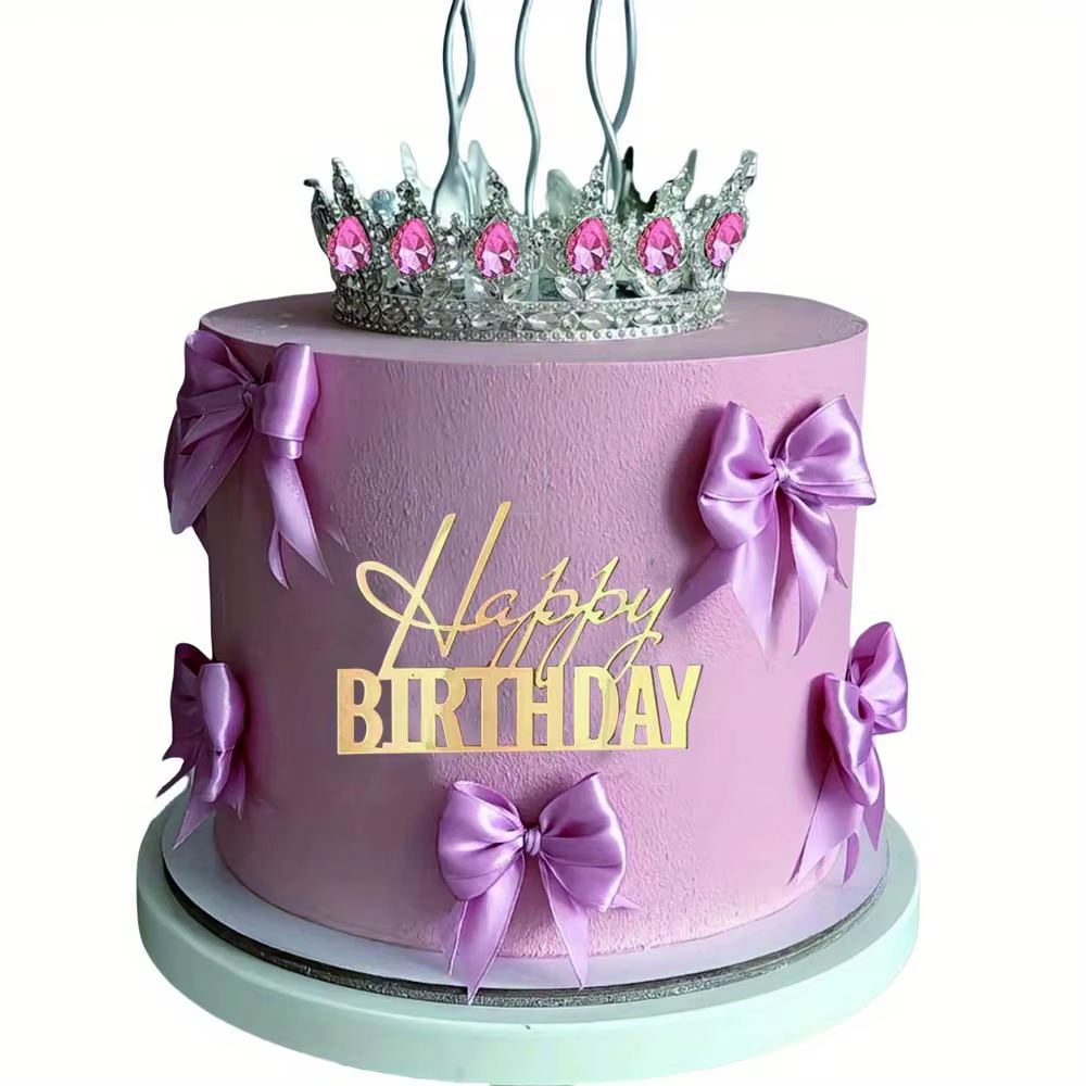Mirror Acrylic Cake Toppers
