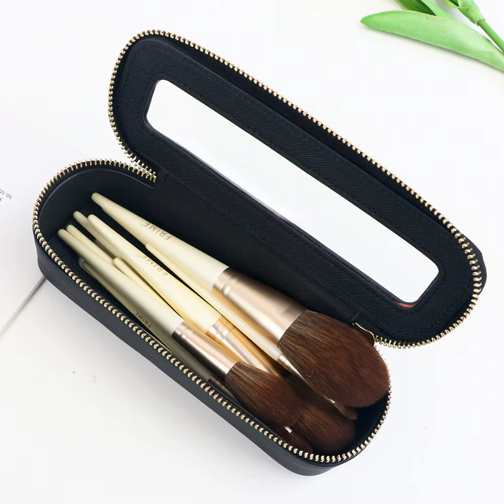 Personalised Clear Make-up Brush Bag
