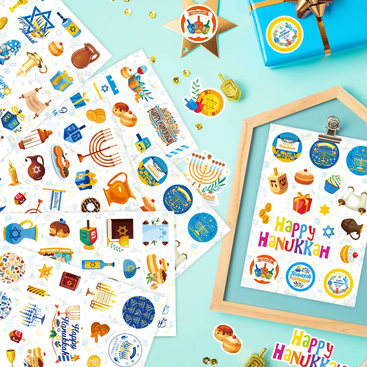 Chanukah Gift Stickers – 6 Sheets