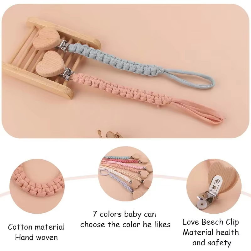 Personalised Woven Pacifier Chain