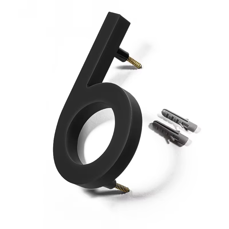 Address Big Modern Door Alphabet Floating House Number