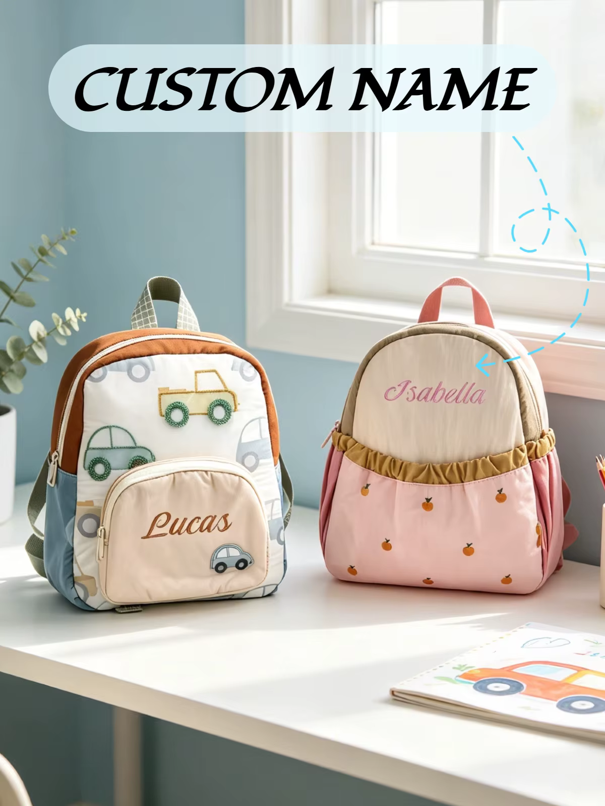 Personalised Kindergarten Backpack – Lilvelle The Personalised Edit find