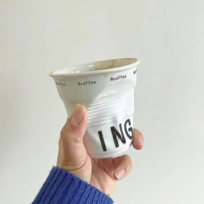 Nordic Wrinkle Ceramic Mug – Lilvelle Chanukah party finds