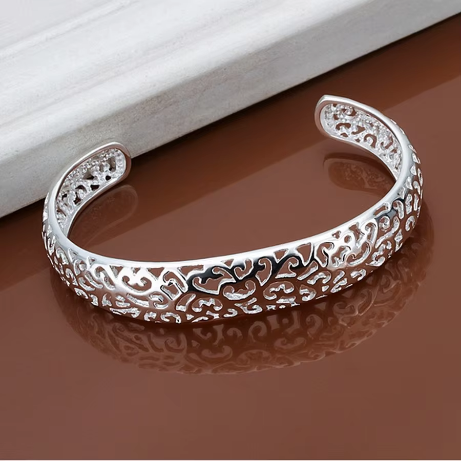 925 Silver Filigree Open Bangle – Lilvelle jewellery edit
