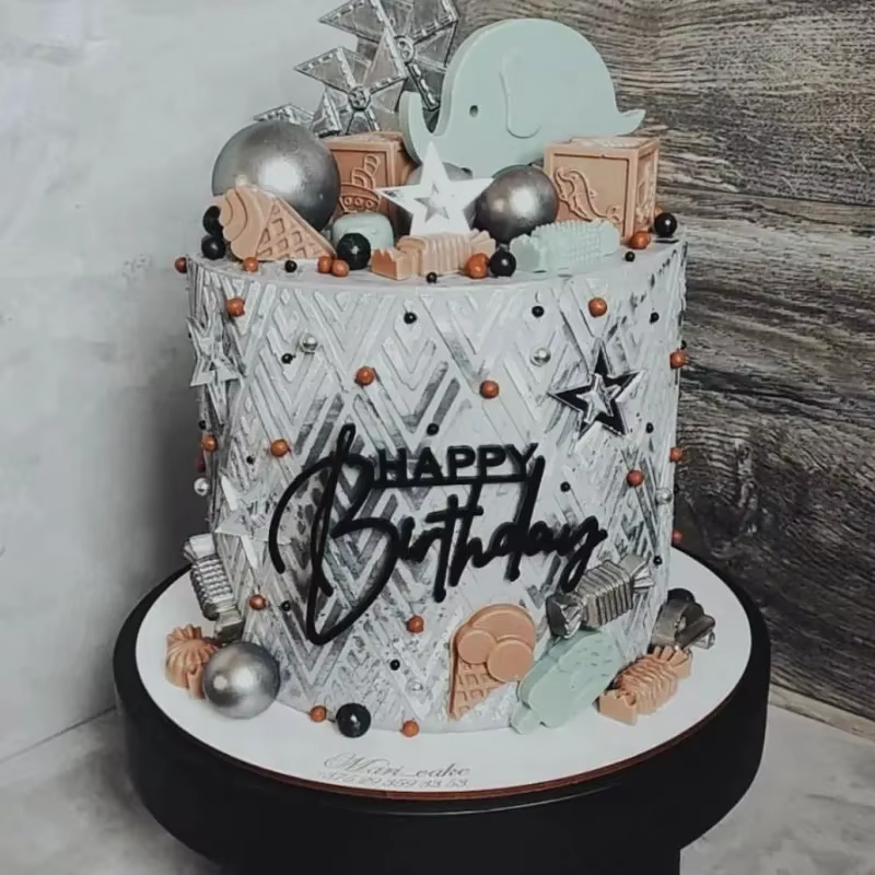 Birthday Girl Gold Cake Topper