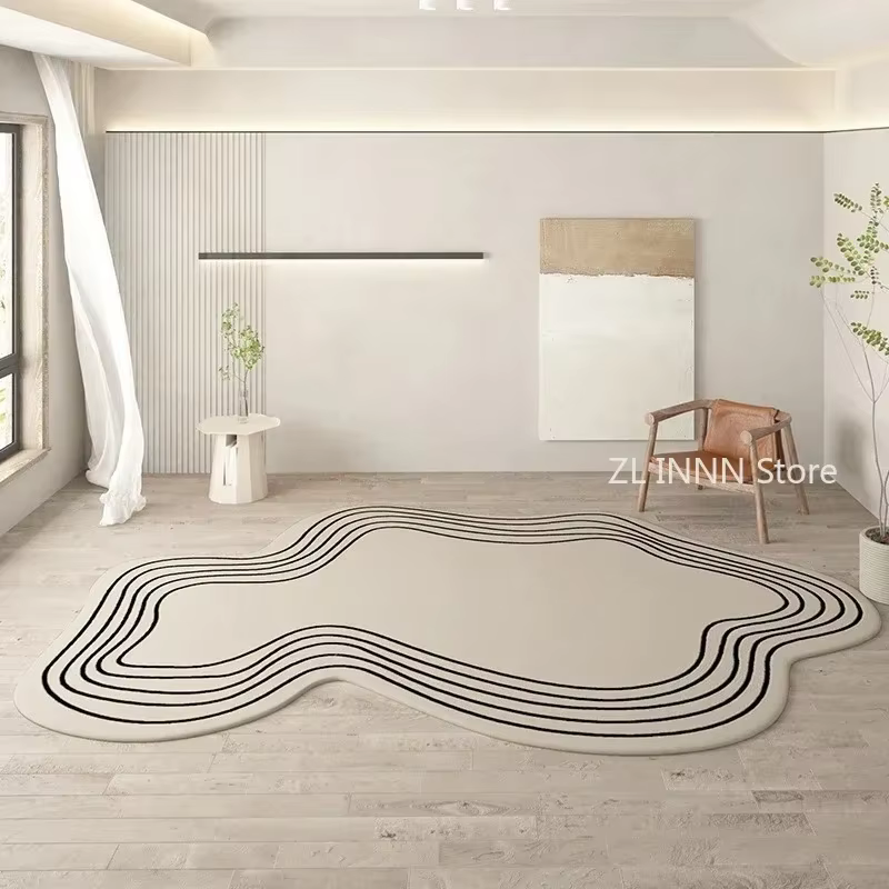 Cream Oval Cloud Rug