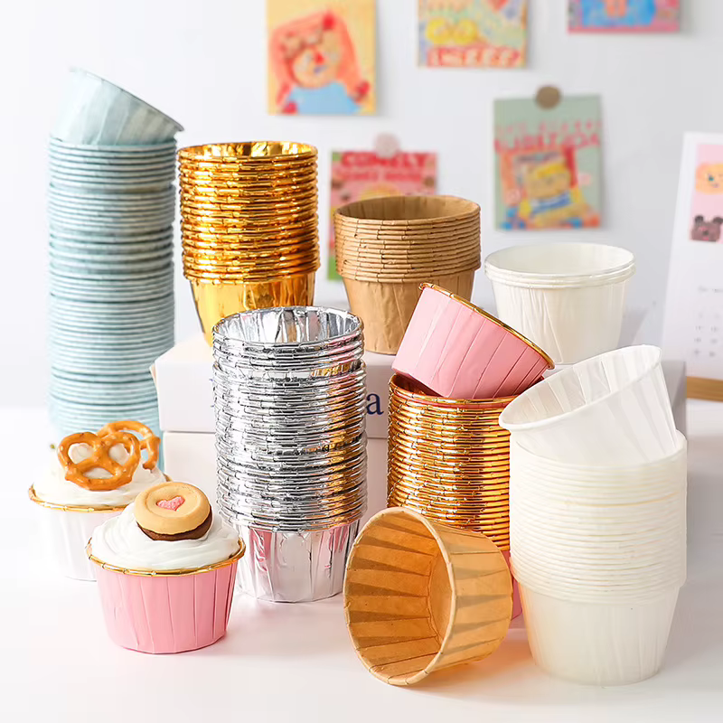 Mini paper cupcake cases (50) – Lilvelle Chanukah party finds