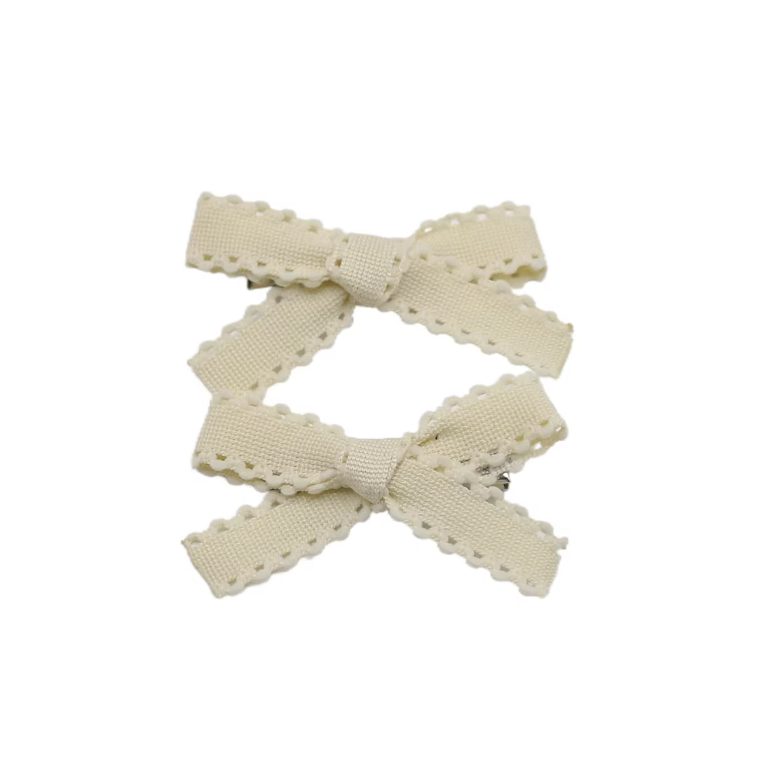 Black Velvet Bow Headband Mini Hair Clip