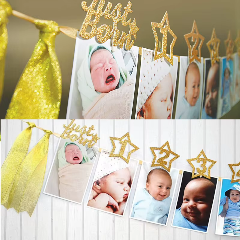 First Birthday Photo Banner