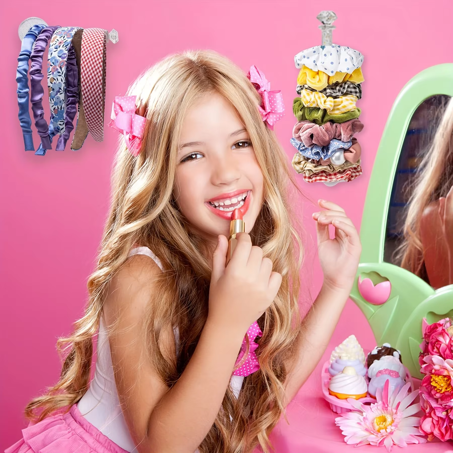 Acrylic Headband & Scrunchie Stand