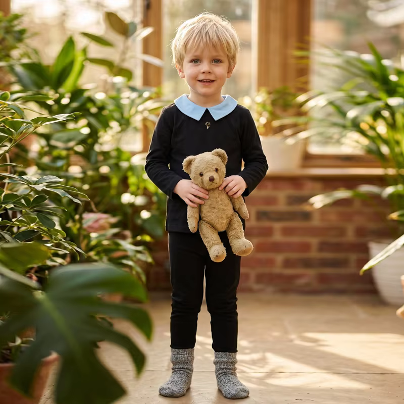 Black Cotton Kids' 2-Piece Set from Yibebe on AliExpress
