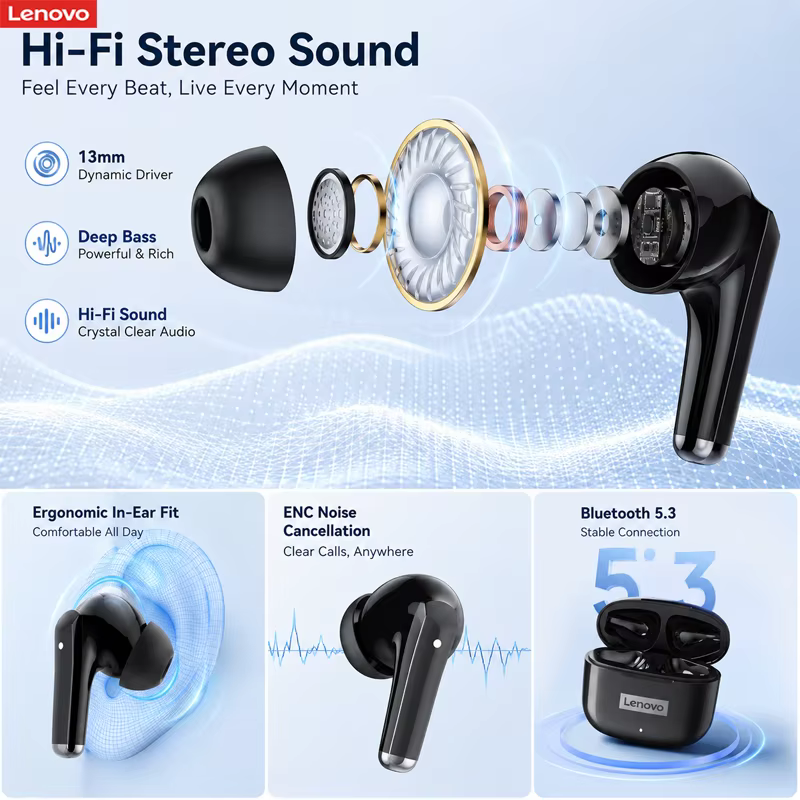 Lenovo LP40 Pro Earbuds