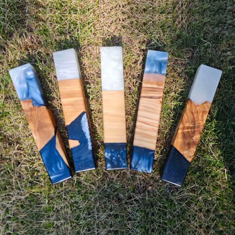 Wood & Resin Mezuzah Case