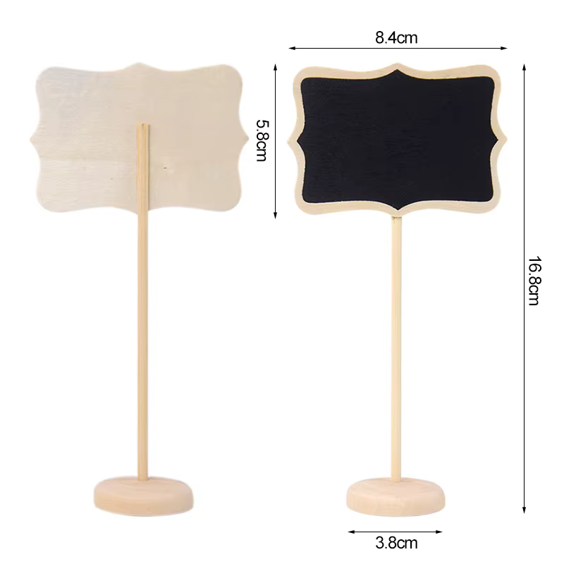 Wooden Chalkboard Food Labels
