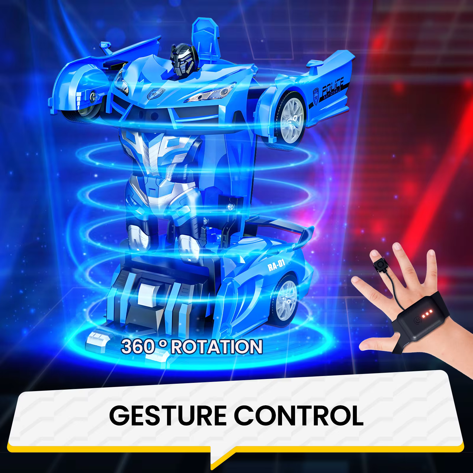 Transforming Police Car Toy