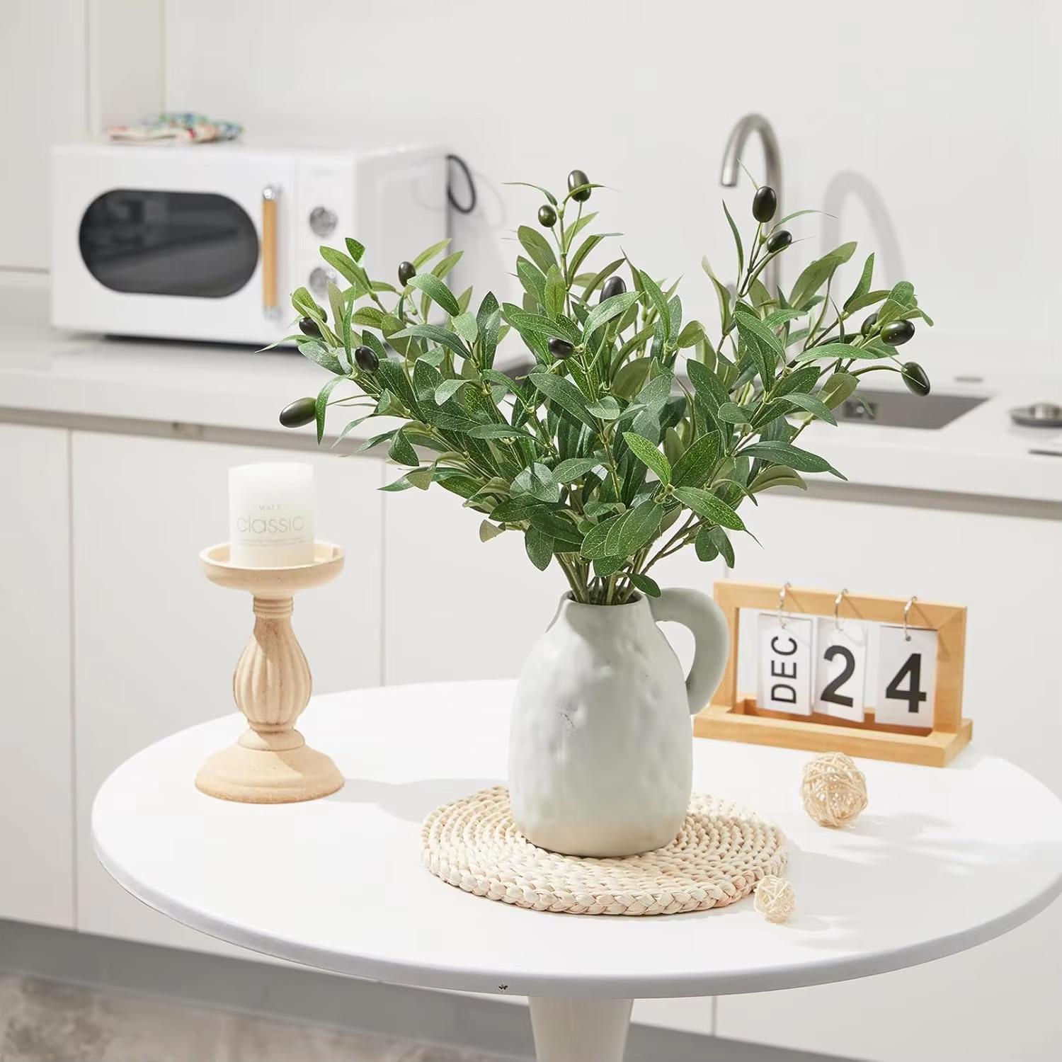 Faux olive branches – Lilvelle Chanukah party finds