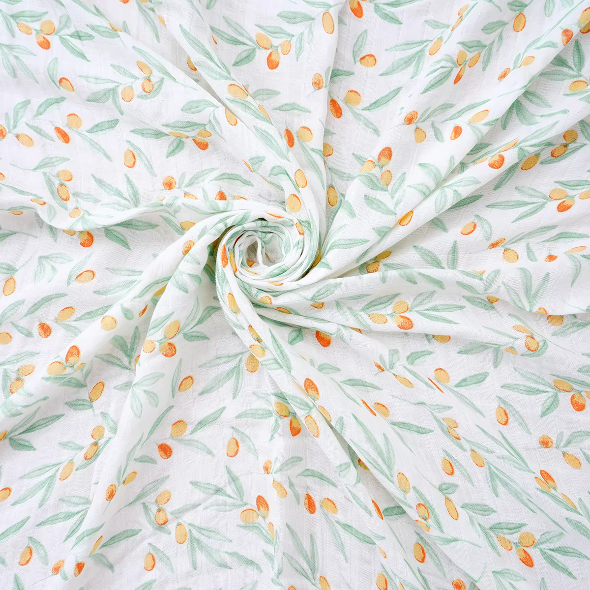 Eucalyptus Leaf Organic Bamboo Swaddle