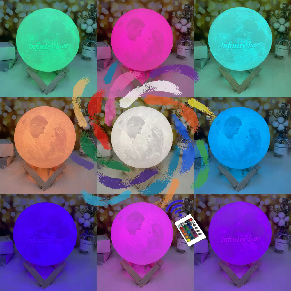 Personalised 3D Moon Lamp